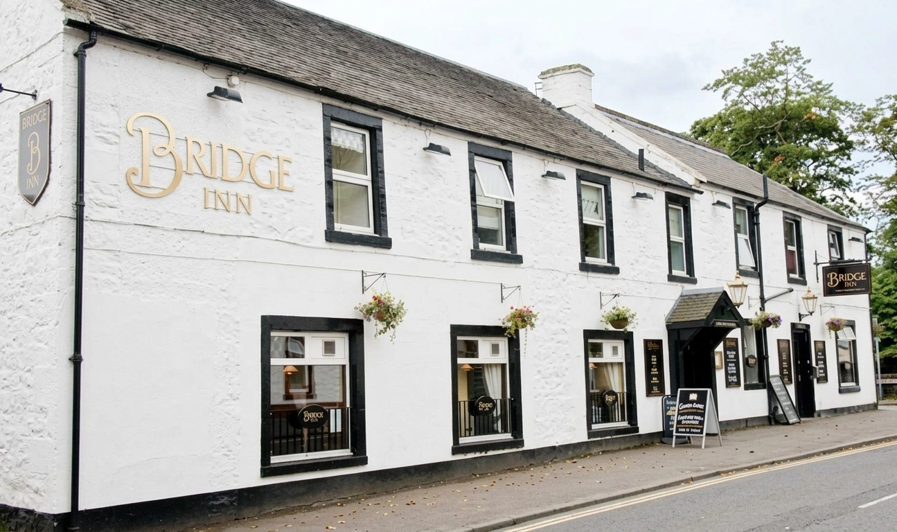 The Bridge Inn exterior in Tillicoultry